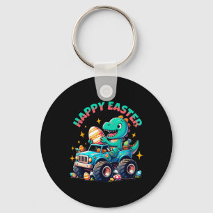 Porte-clés Monster Truck Dinosaur Boys Pâques Graphique Haut