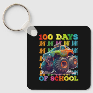 Porte-clés Monstre de camion de 100 jours d'école enseignant 