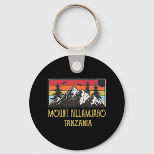 Porte-clés Mont Kilimandjaro Tanzanie Escalade rétro Vintage