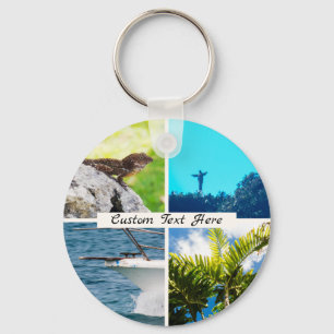 Porte-clés Montage fait sur commande de photo