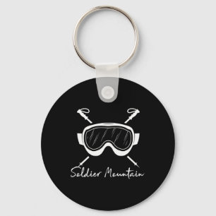Porte-clés Montagne de Soldat Lunettes de Ski de Vacances Ida