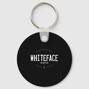 Porte-clés Montagne Whiteface New York Graphique en détresse 