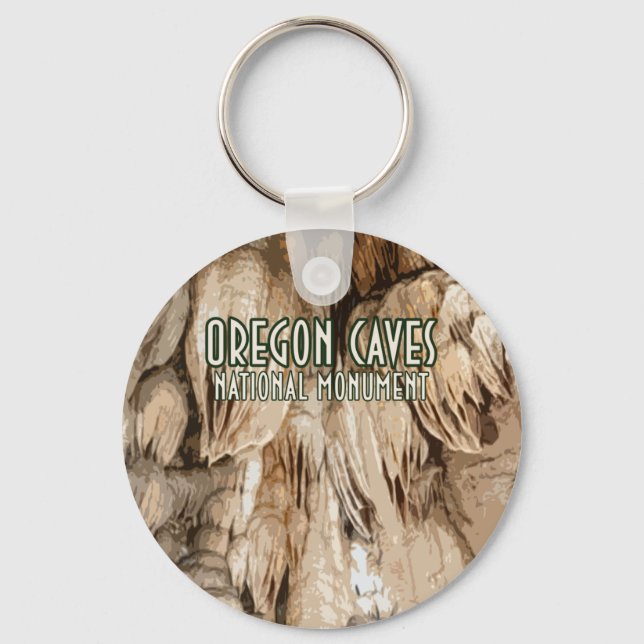 Porte-clés Monument national des grottes de l'Oregon (Recto)