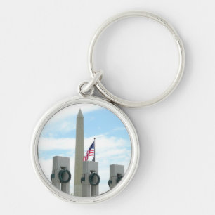 Porte-clés Monument Washington et mémorial de la Seconde Guer