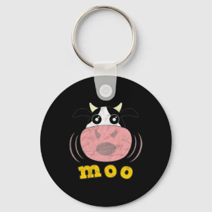Porte-clés Moo Cow Funny Animaux de ferme Fermier Calf Heifer