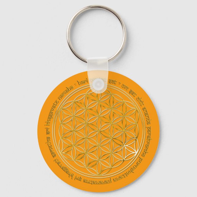 Porte-clés Moola Mantra orange (Recto)