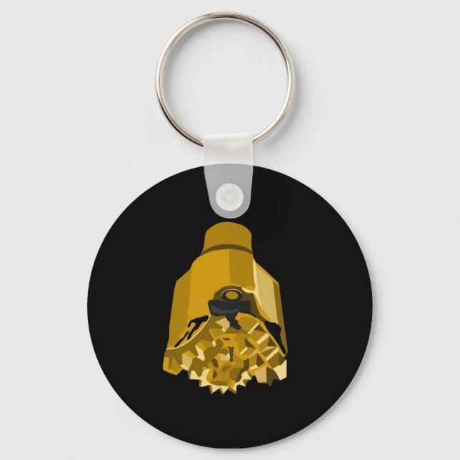 Porte-clés morceau de forage noir (Recto)