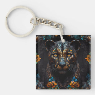 Porte-clés Mosaic Leopard Majesty