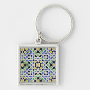 Porte-clés Mosaïque dans le lambris d'appui de la porte dans