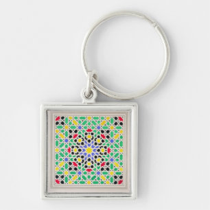 Porte-clés Mosaïque dans le lambris d'appui du côté est de