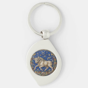 Porte-clés Mosaïque de style antique Zodiaque Taureau 