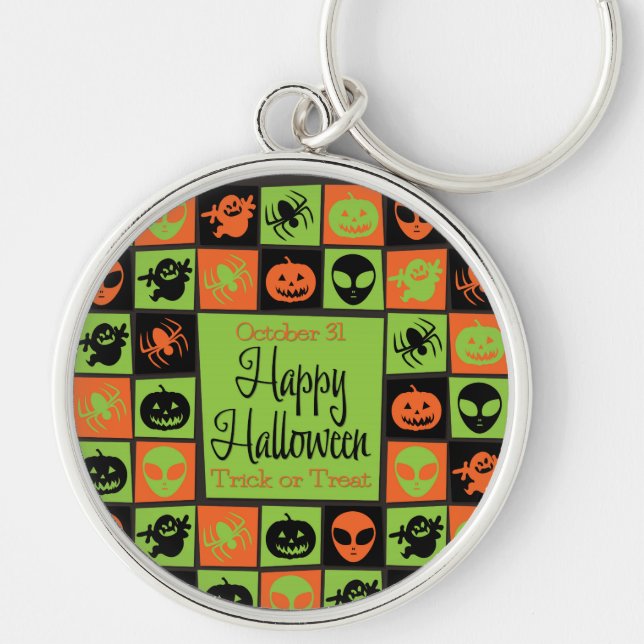 Porte-clés Mosaïque d'Halloween (Devant)