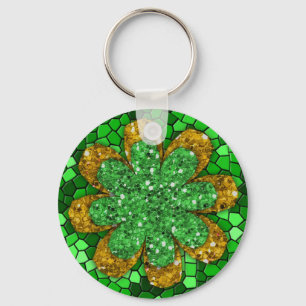 Porte-clés Mosaïque verte