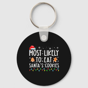 Porte-clés Most Likely To Eat Santas