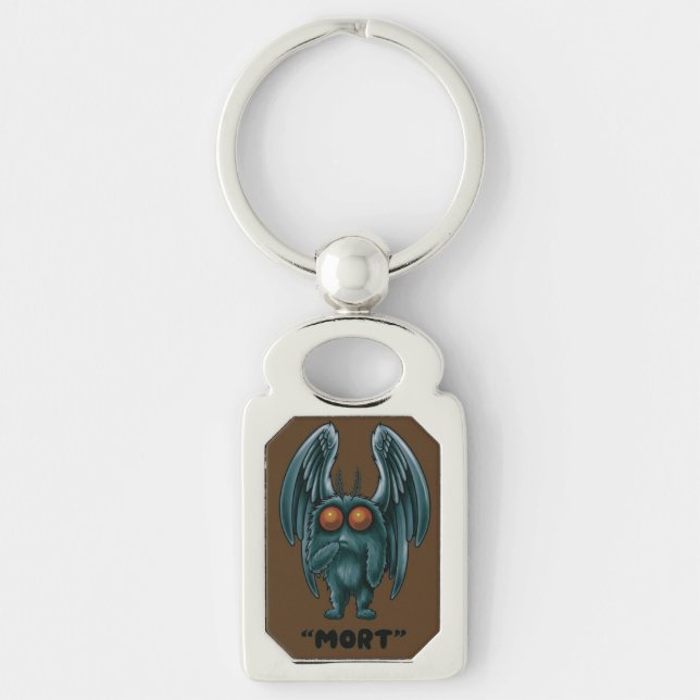 Porte-clés Mothman "Mort" Cryptid (Devant)
