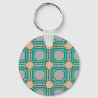 Porte-clés motif abstrait
