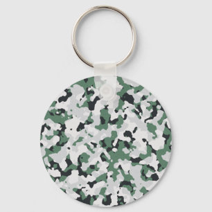 Porte-clés Motif de camouflage vert