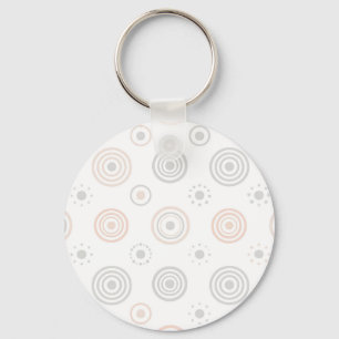 Porte-clés Motif de cercles concentriques neutres et doux