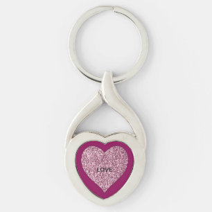 Porte-clés Motif de cœurs