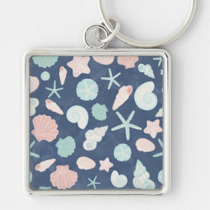 Porte-clés motif de coquillages
