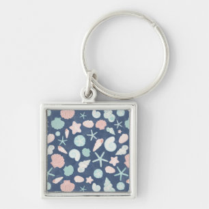 Porte-clés motif de coquillages