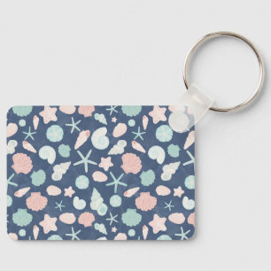 Porte-clés motif de coquillages