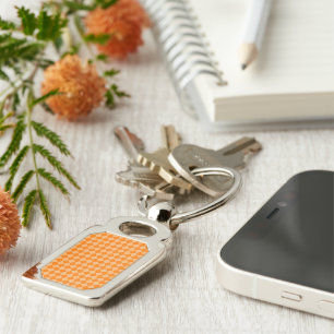 Porte-clés Motif de diamants orange combiné par STaylor