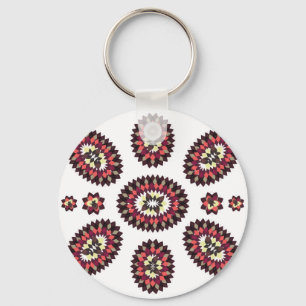 Porte-clés Motif de fleurs Mandala