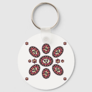 Porte-clés Motif de fleurs Mandala