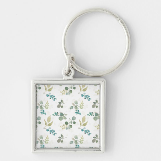 Porte-clés Motif de floraison de plaisir (Devant)