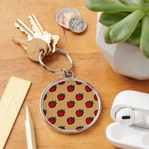 Porte-clés Motif de fraise rouge mignonne pour les Vegas