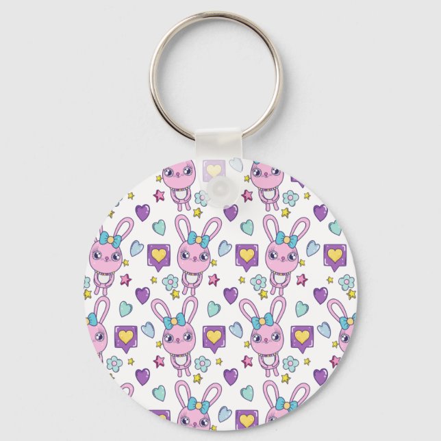 Porte-clés Motif de la Saint Valentin (Recto)