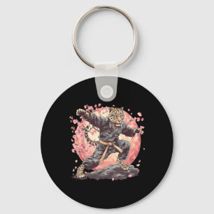 Porte-clés Motif de léopard de karaté Taekwondo Jiu-Jitsu MMA