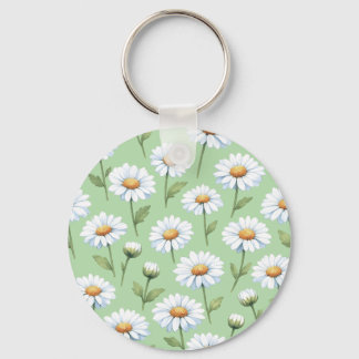 Porte-clés Motif de pâquerettes printanières