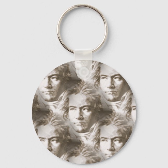 Porte-clés Motif de portrait Beethoven (Recto)