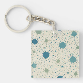 Porte-clés Motif de taches de peinture