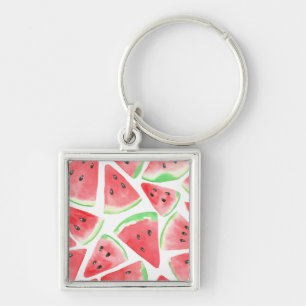 Porte-clés Motif de tranches de pastèque