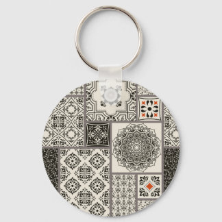 Porte-clés Motif de tuile islamique Majolica