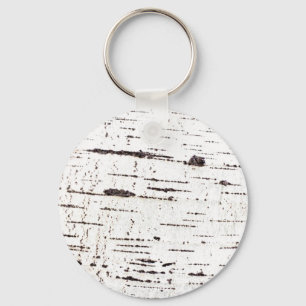 Porte-clés Motif d'écorce de bouleau