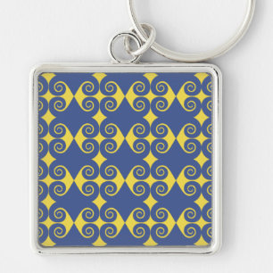 Porte-clés Motif Diamant Bouclé
