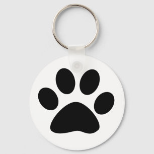 Porte-clés Motif Empreinte de Patte Maman Papa Noël Cadeau Fa