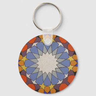 Porte-clés Motif marocain Porte - clé bleu orange