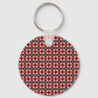 Porte-clés Motif rose Brown