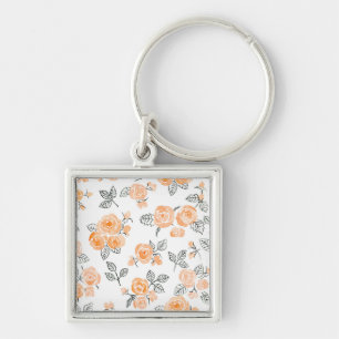 Porte-clés Motif rose Peach