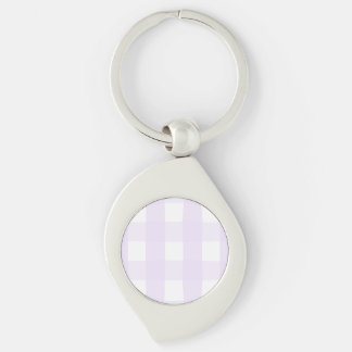 Porte-clés Motif sans couture à carreaux gingham lilas peint