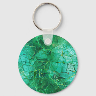 Porte-clés Motif textuel turquoise vif