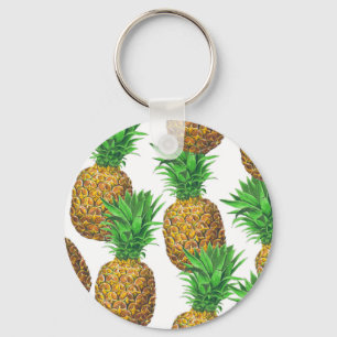 Porte-clés Motif transparent avec ananas