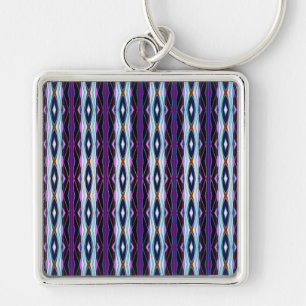 Porte-clés Motif violet unique