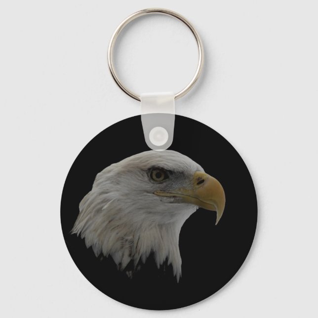 Porte-clés Motivation du leadership de l'aigle américain (Recto)