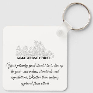 Porte-clés motivationnel personnalisé